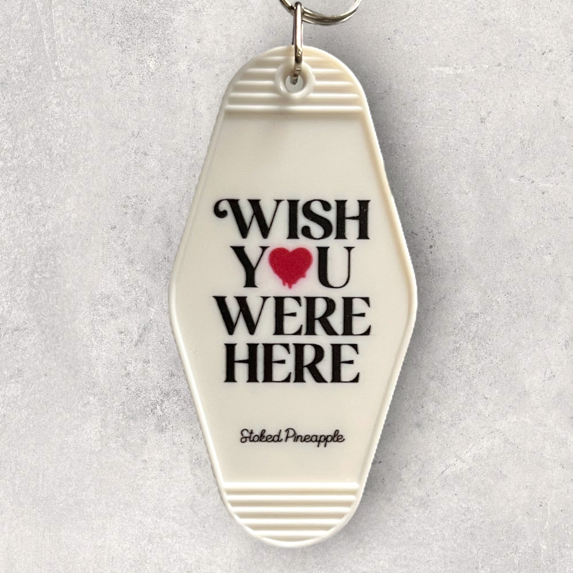 Wish You Were Here Motel Keychain