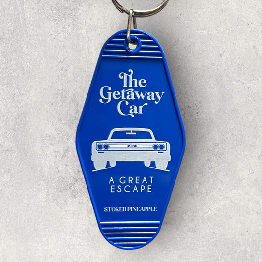 Getaway Car Motel Keychain