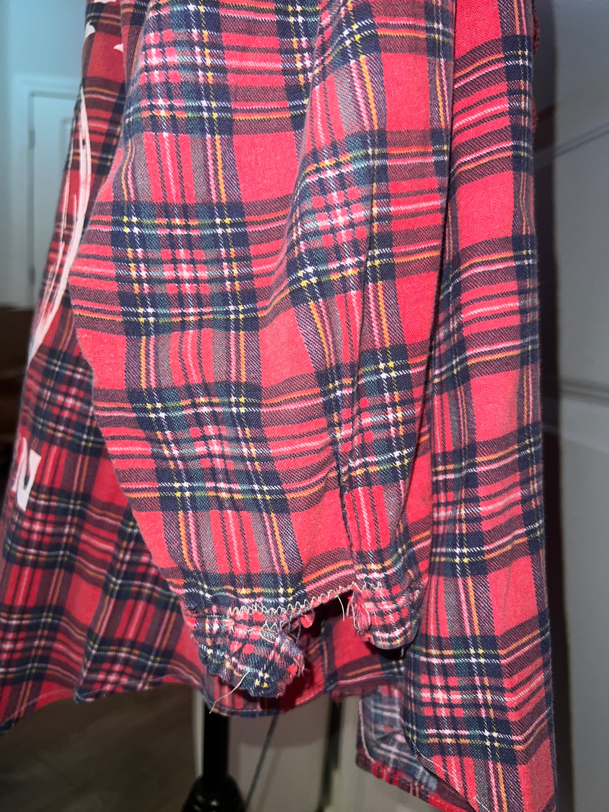Upcycled Flannel  - XL - elastic sleeve cuffs