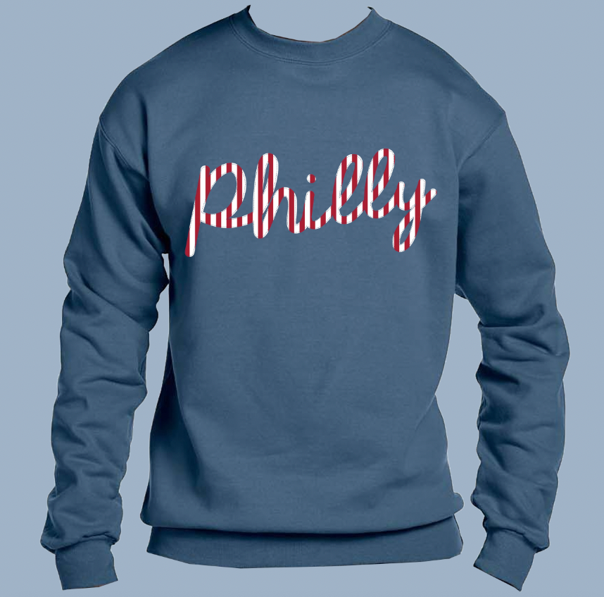 Pinstripe Philly Crew Neck