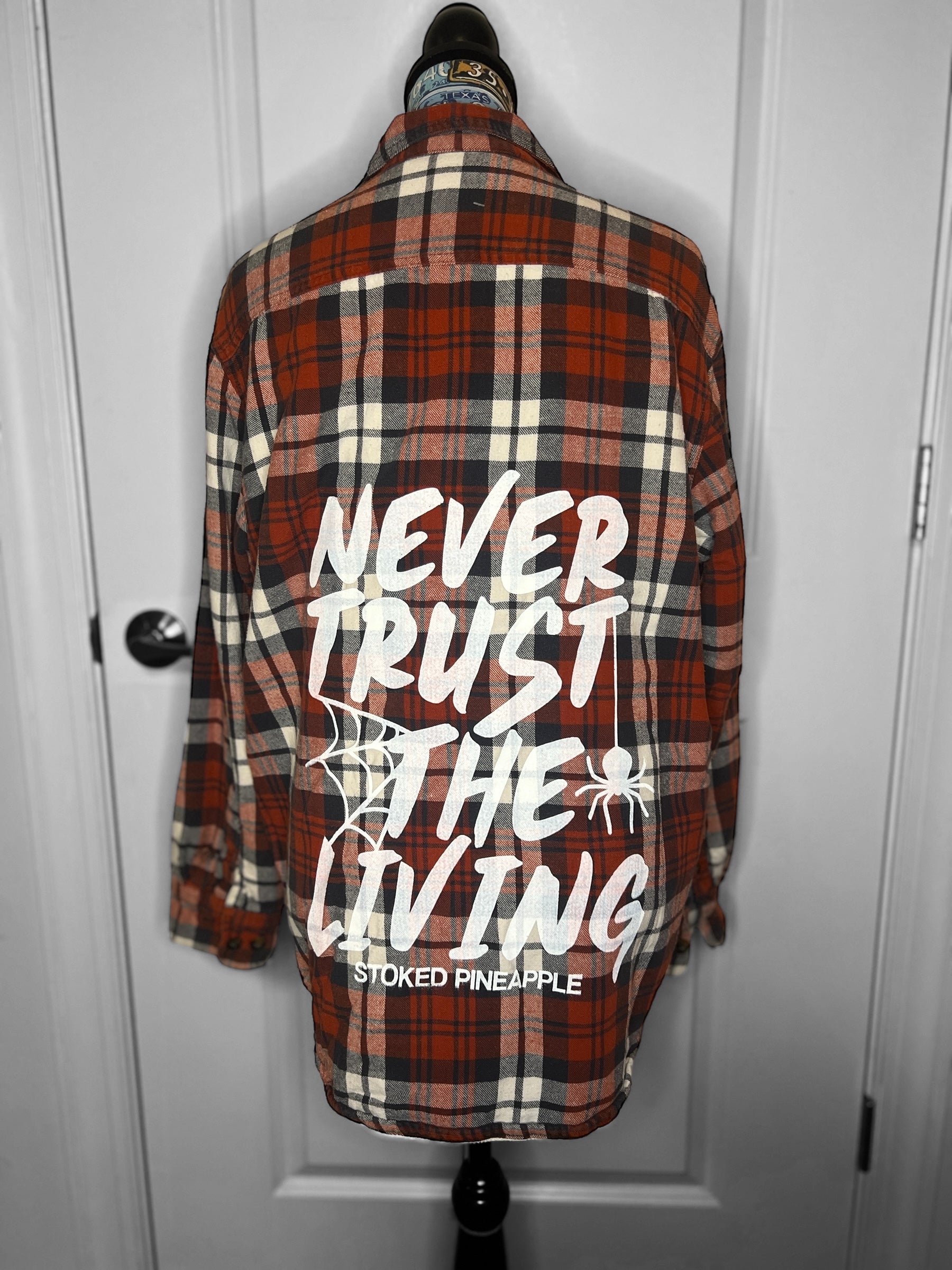Upcycled Flannel Jacket - Medium