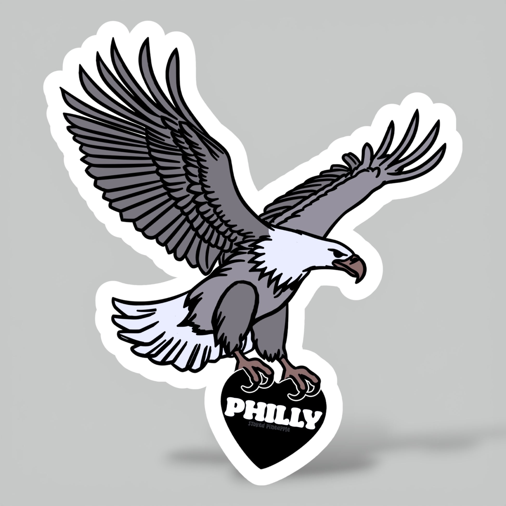 Philly Bird Love Sticker