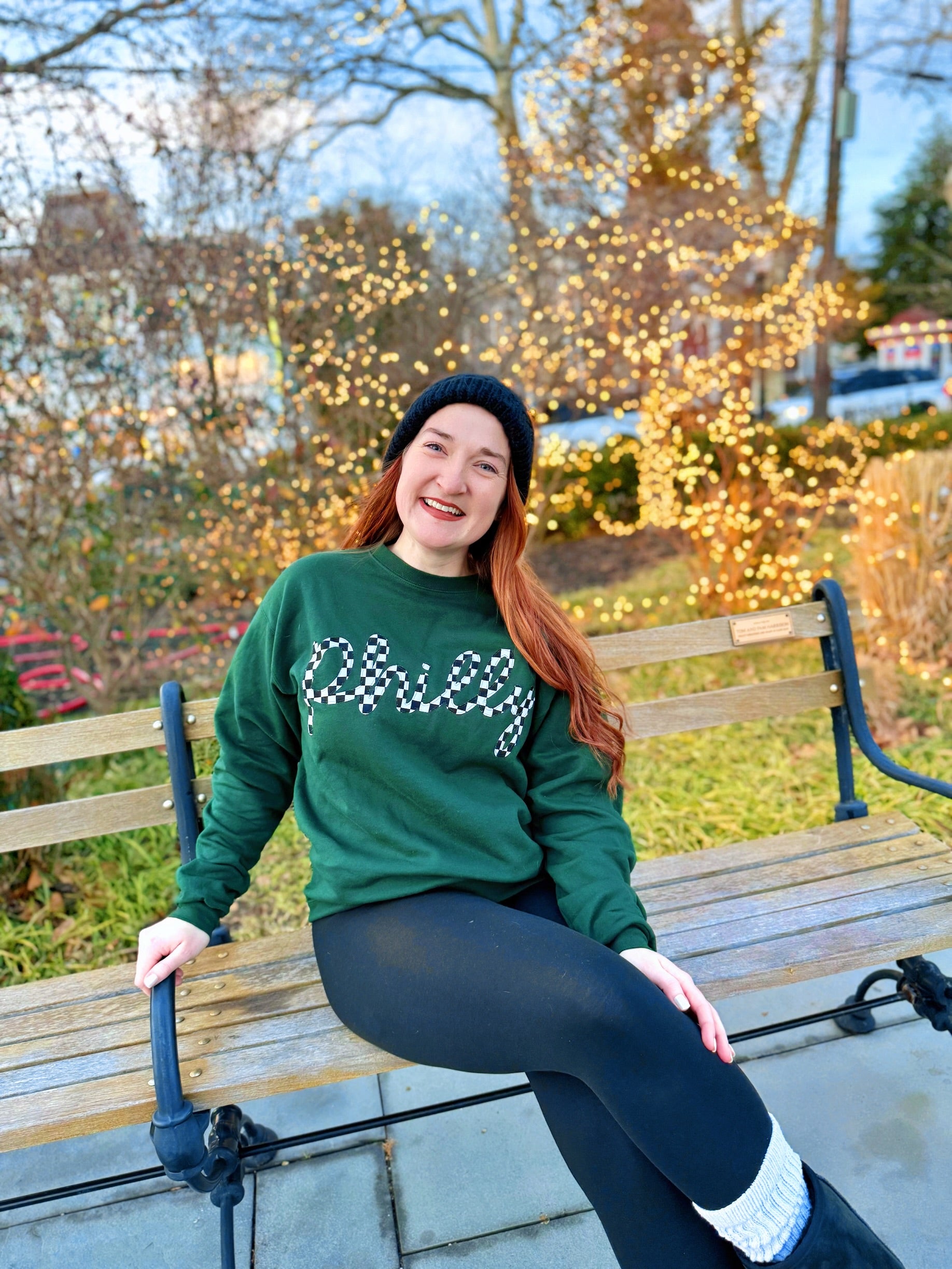 Checkered Philly Crew Neck