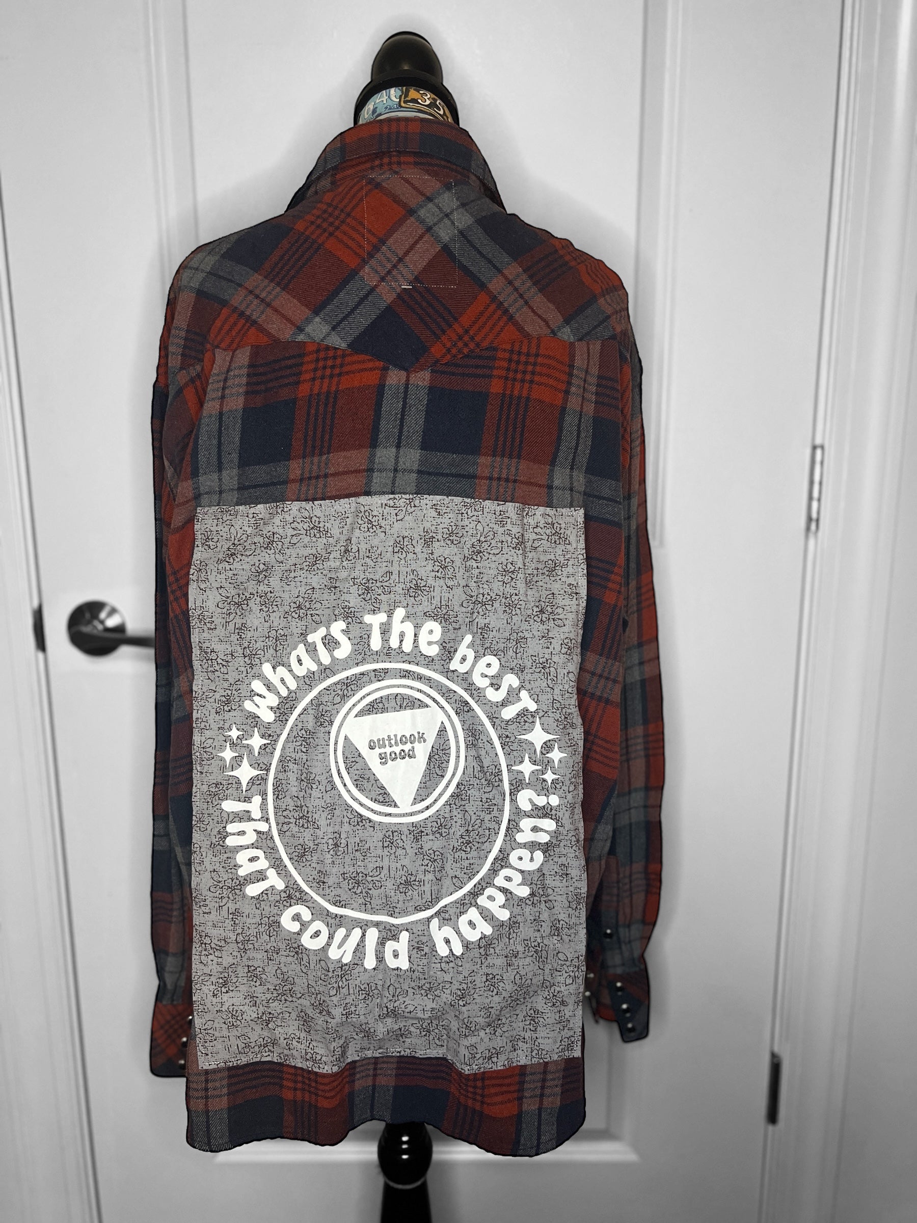Upcycled Flannel - 2XL - Snaps