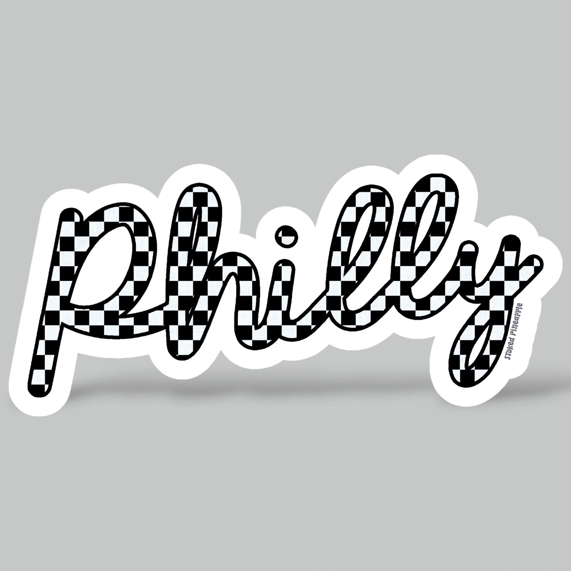 Checkered Philly Sticker