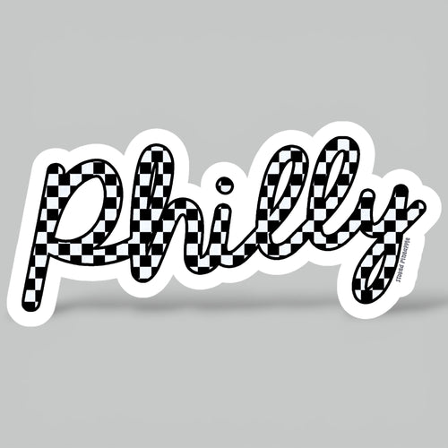 Checkered Philly Sticker