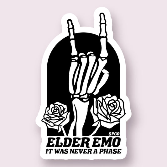 Elder Emo Sticker